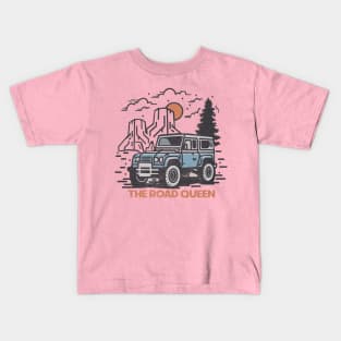 The Road Queen in Yosemite Kids T-Shirt